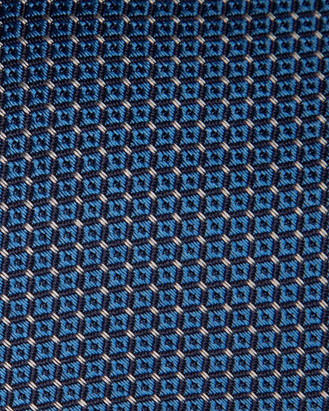 Blue Honeycomb Tie in Avio Color