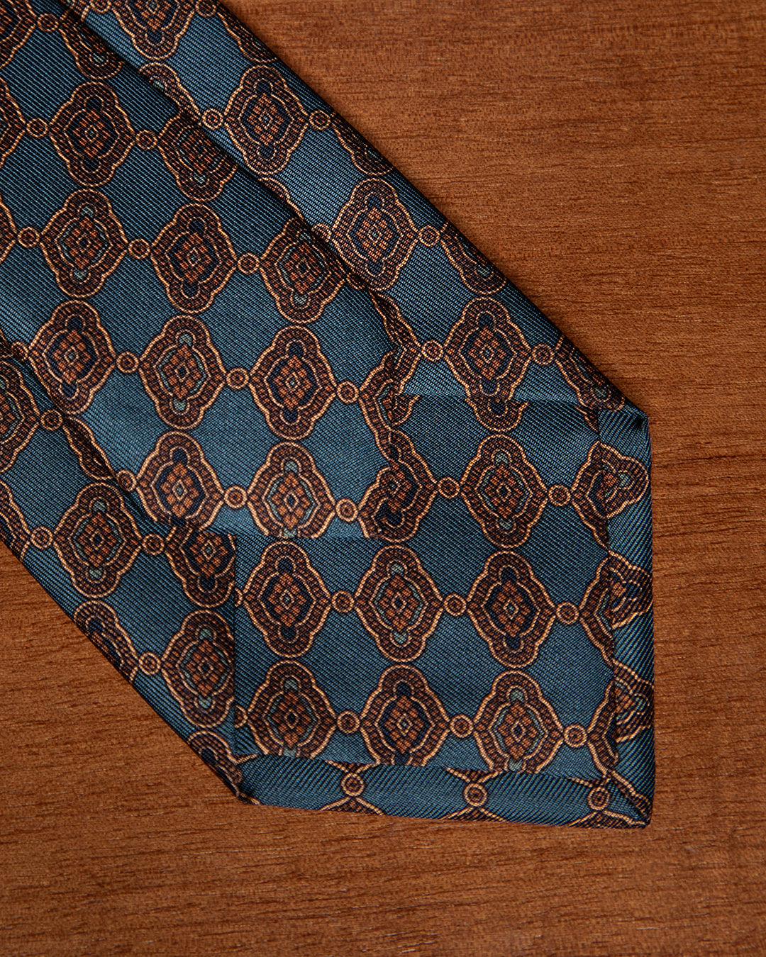 Sugar Paper Tie with Gold Grid and Bronze details