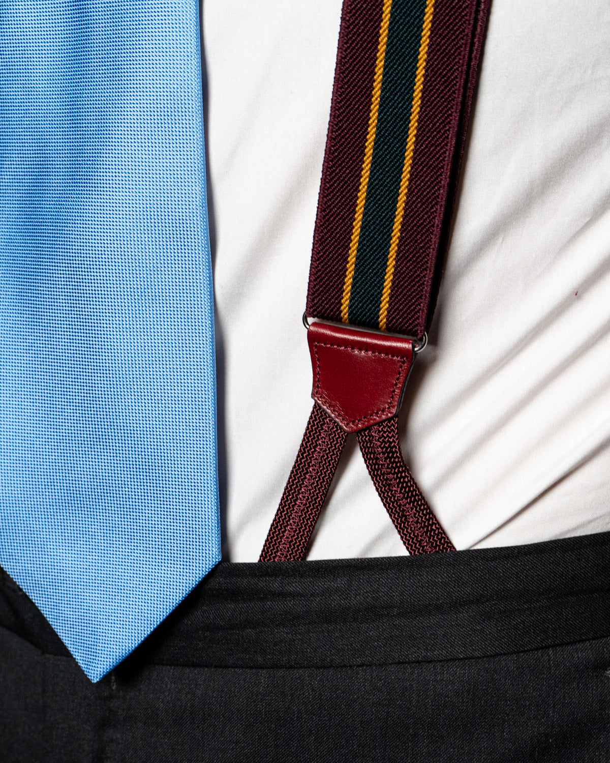 Red Striped Suspenders