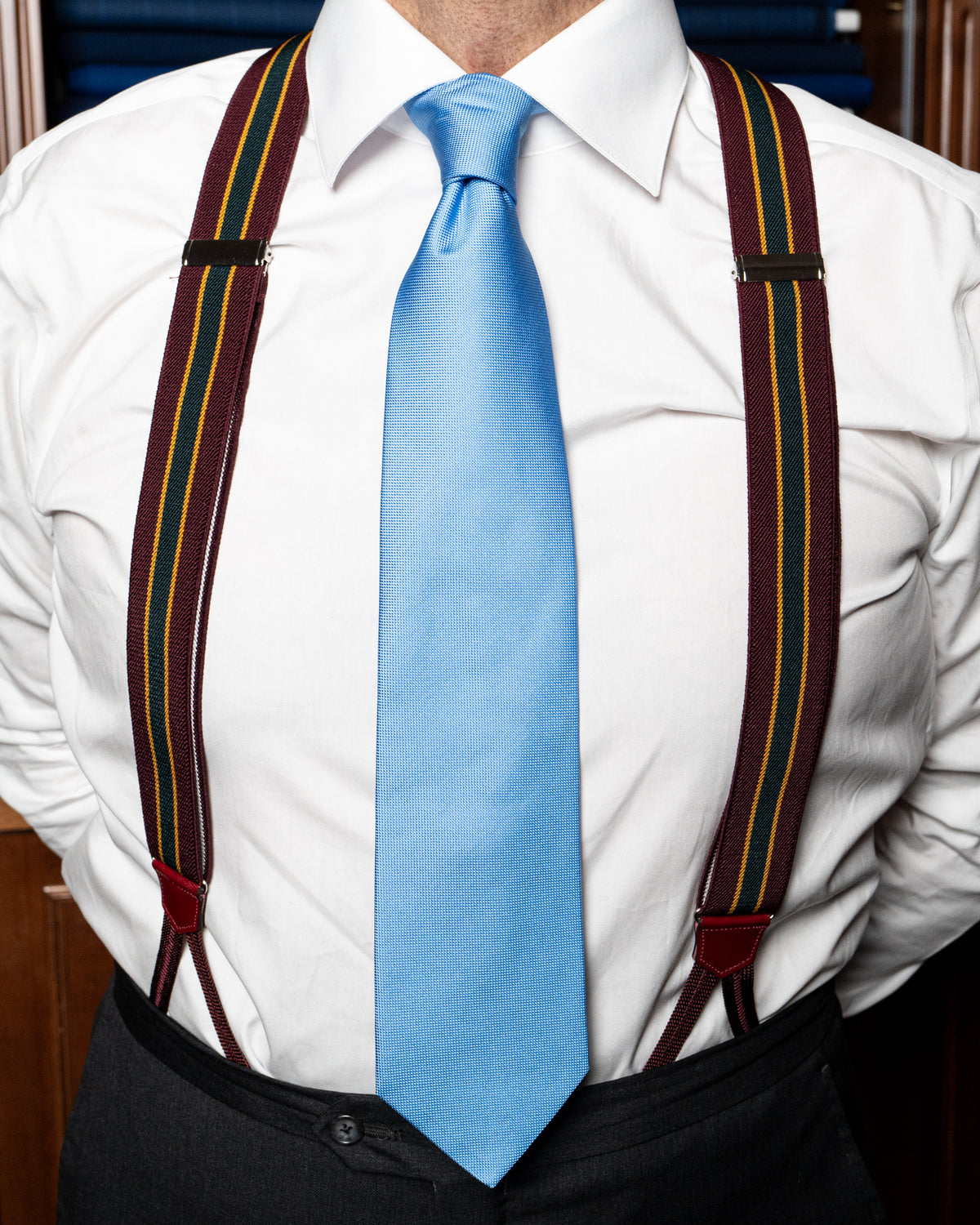 Red Striped Suspenders