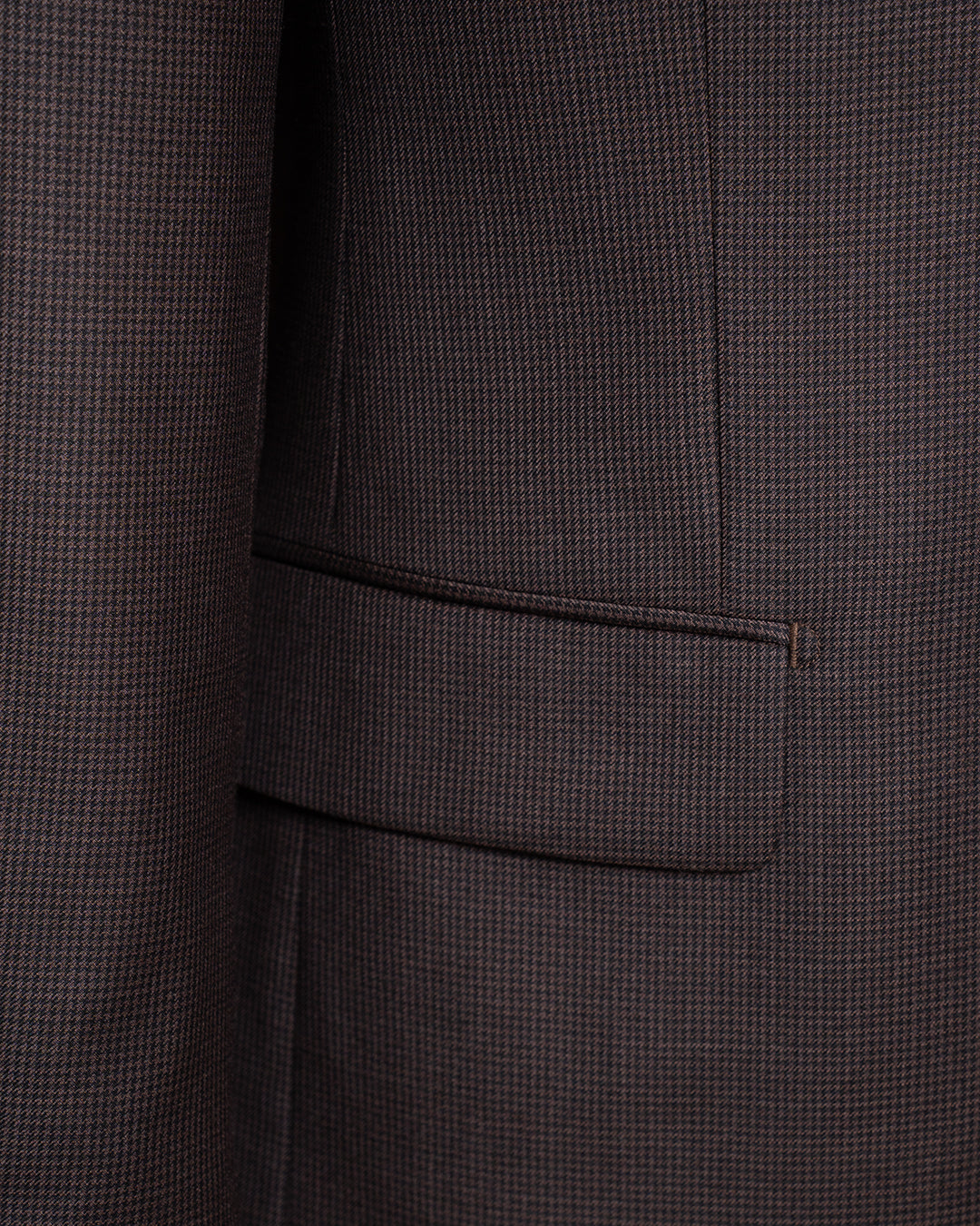 Coffee Houndstooth Giotto Suit
