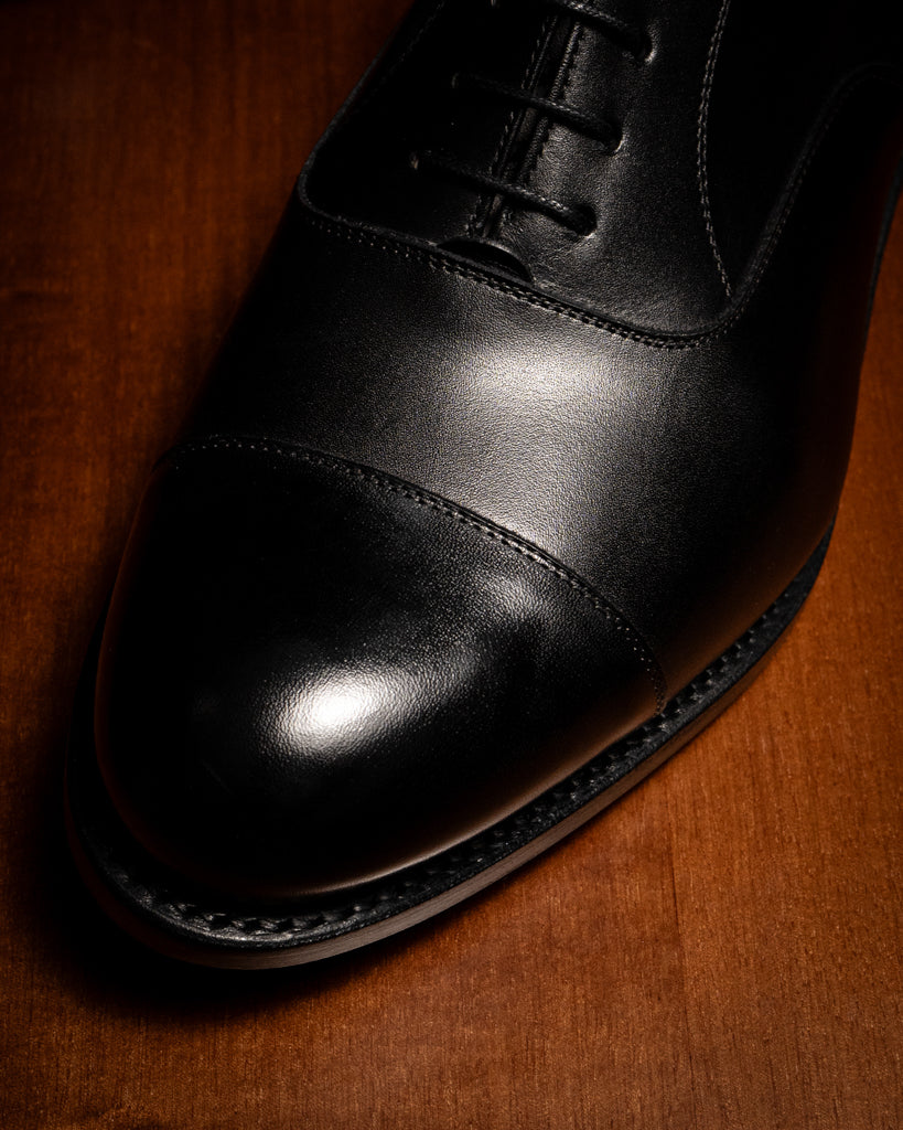 Shiny Black Oxford Shoe