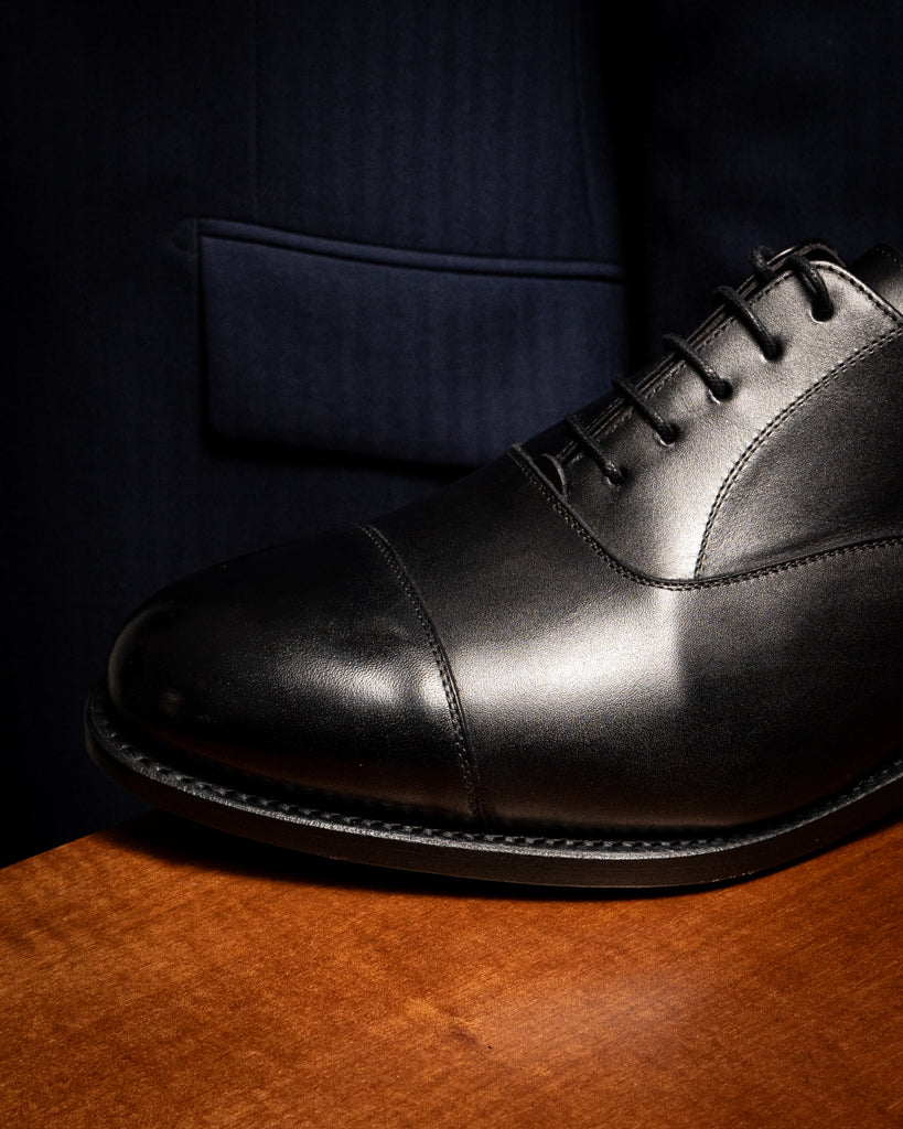 Shiny Black Oxford Shoe