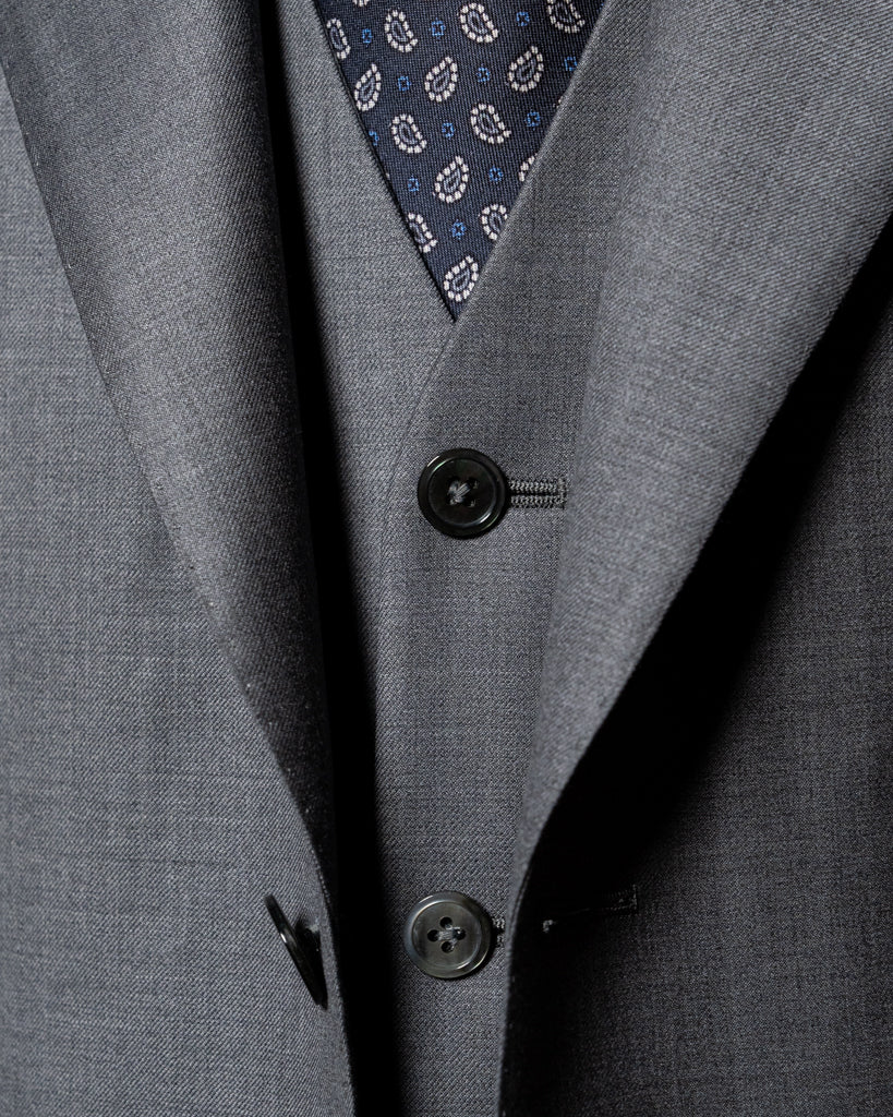 Giotto Pearl Gray Suit with Vest
