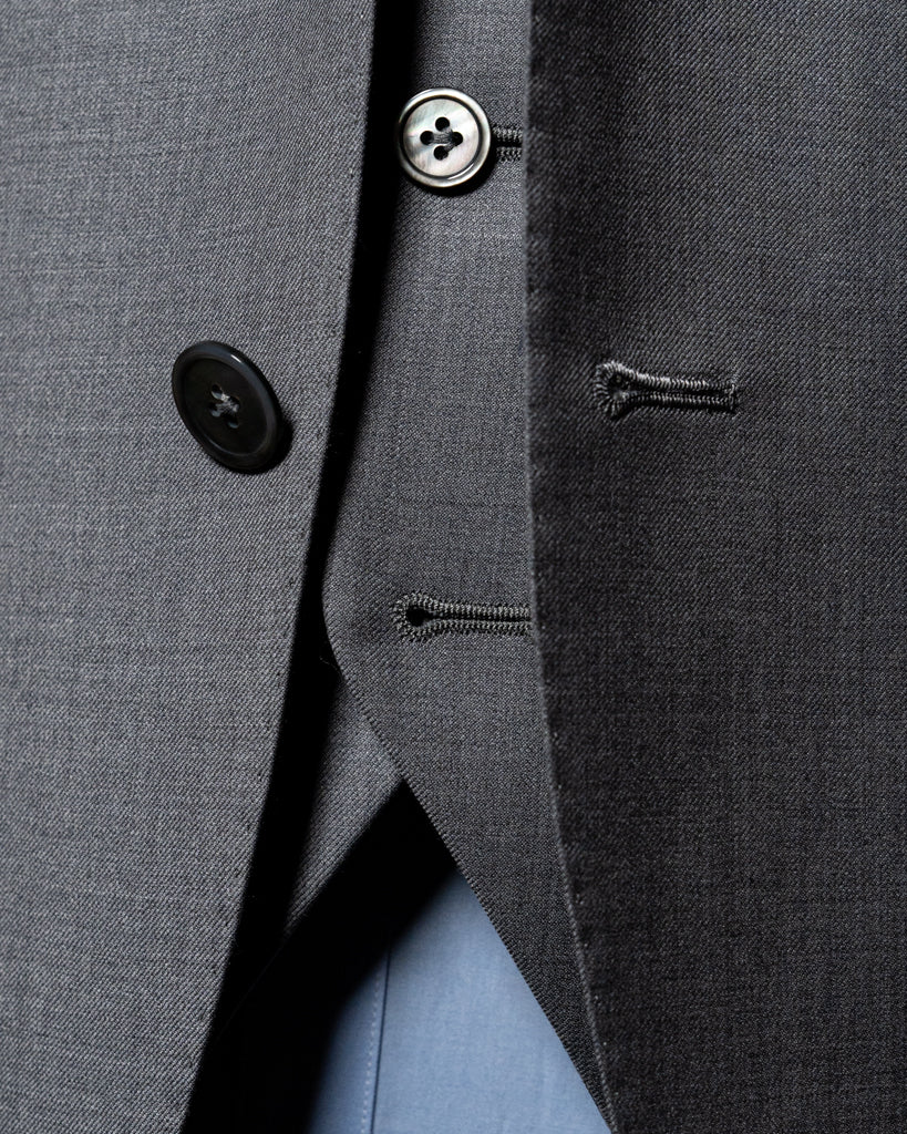 Giotto Pearl Gray Suit with Vest