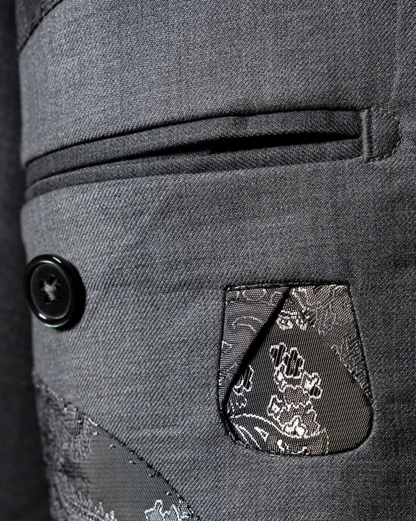 Giotto Pearl Gray Suit with Vest