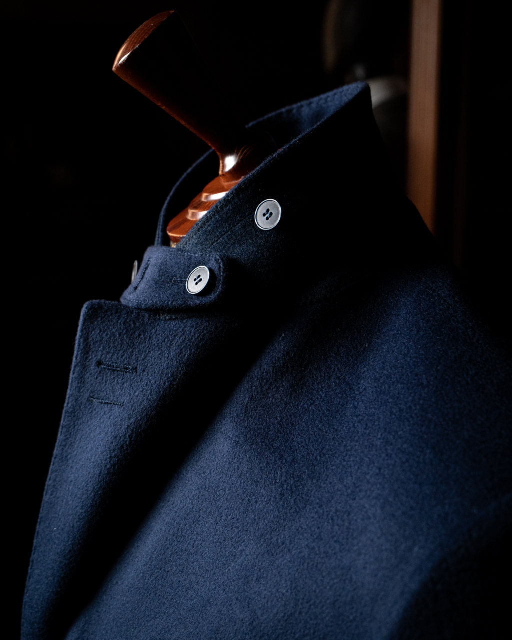 Three-Button Dark Blue Coat