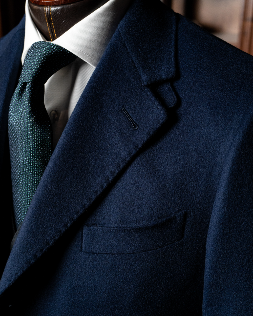 Three-Button Dark Blue Coat