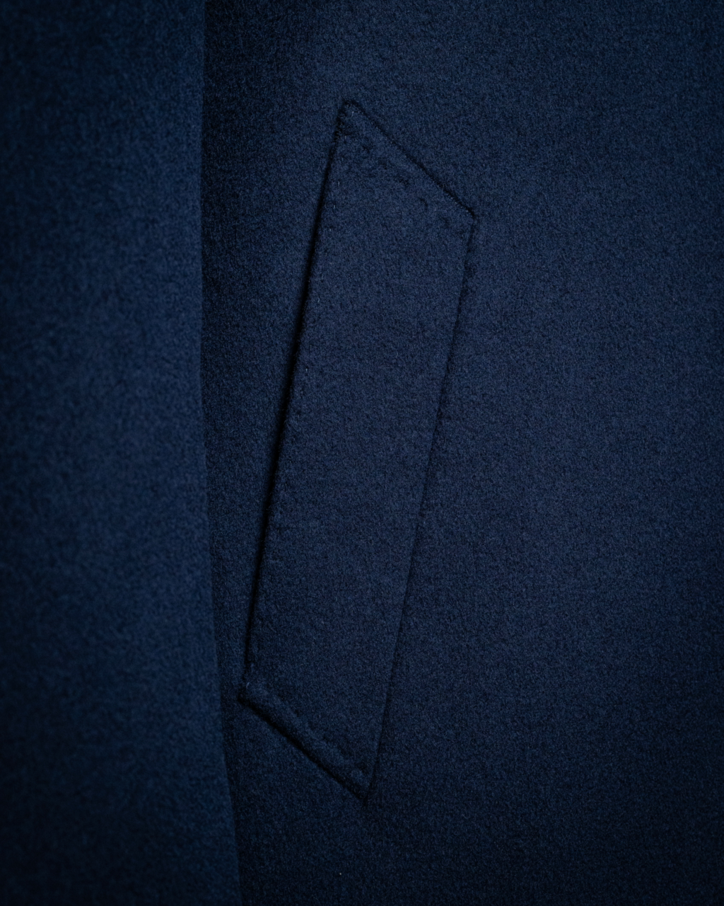 Three-Button Dark Blue Coat