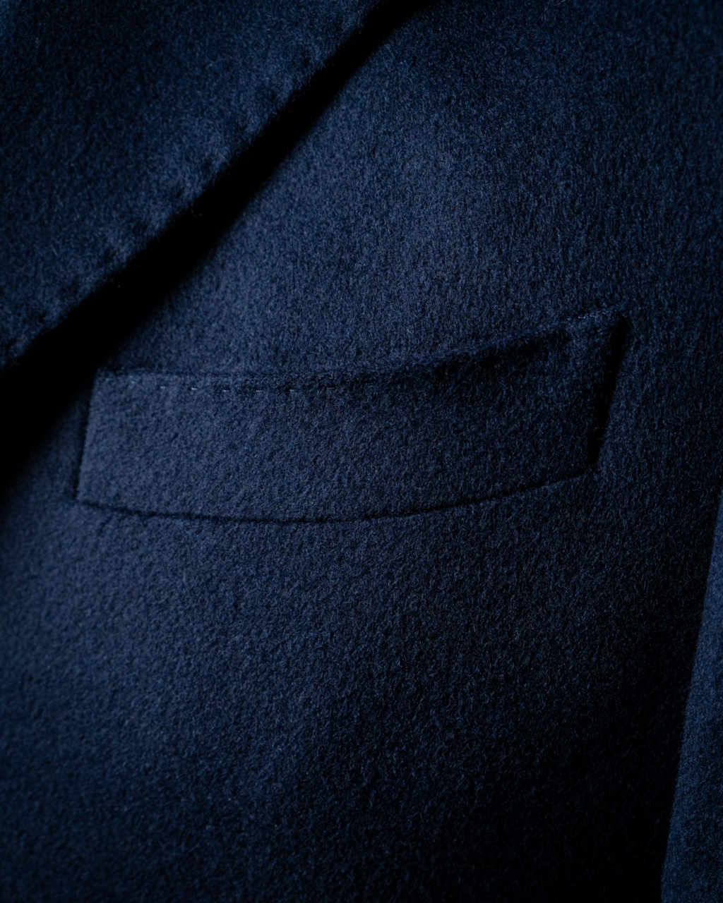 Three-Button Dark Blue Coat