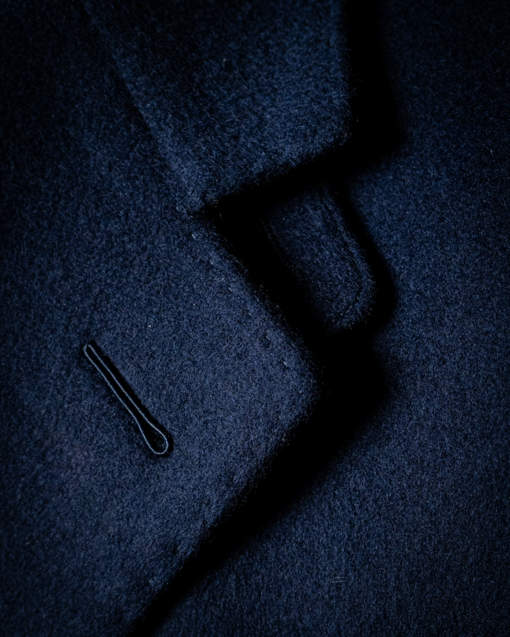 Three-Button Dark Blue Coat
