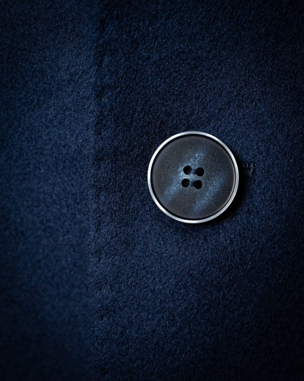 Three-Button Dark Blue Coat