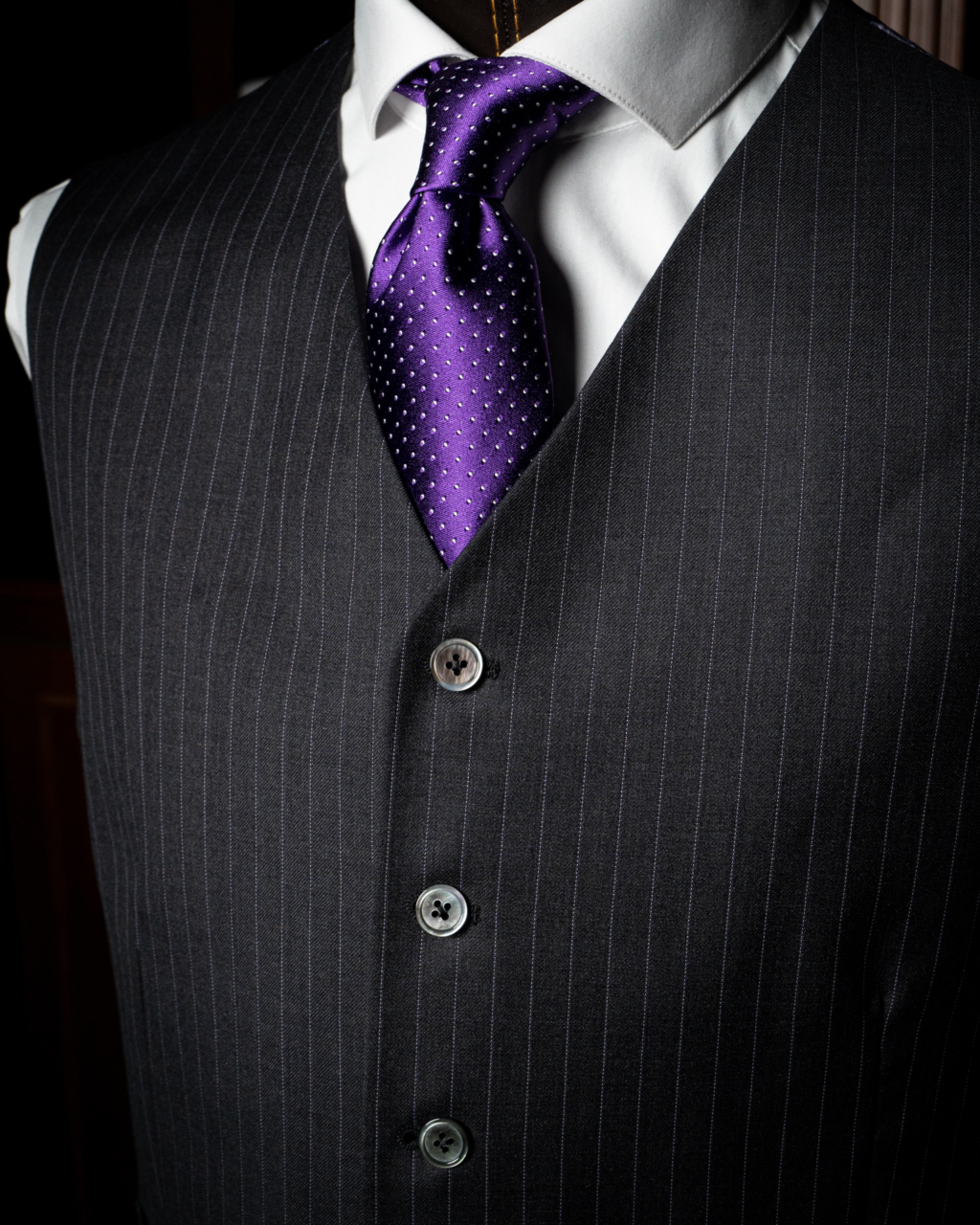 Gilet Gessato Grigio