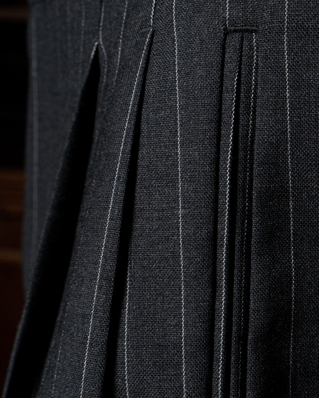 Borromini Gray Pinstriped Pants