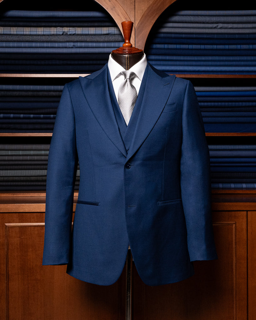 Abito Bernini Blu Pavone con Gilet