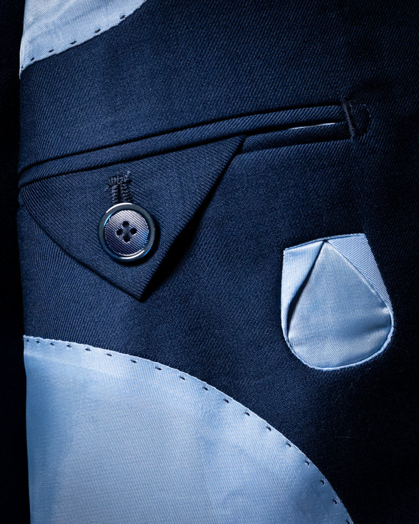 Abito Bernini Blu Pavone con Gilet