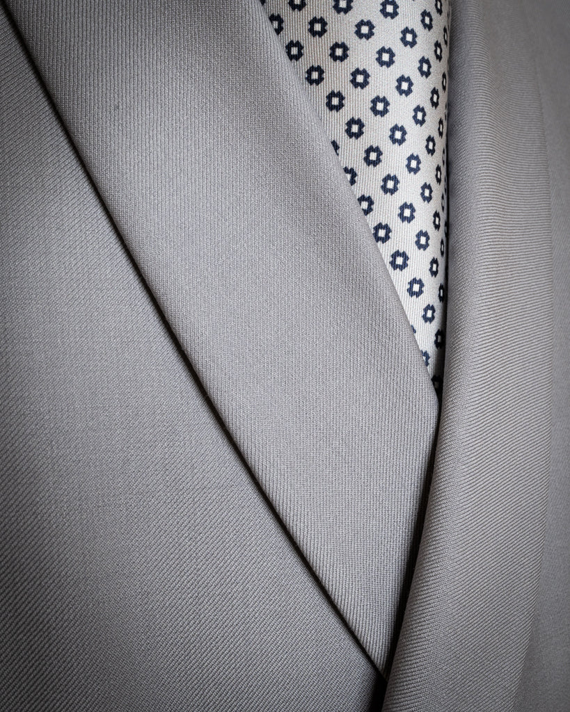 Abito Bernini Blu Petrolio Scuro con Gilet Grigio