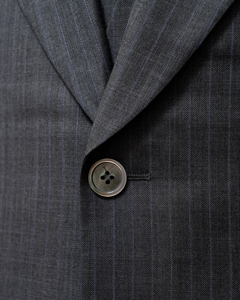 Bernini Lead Grey Pinstripe Suit with Vest