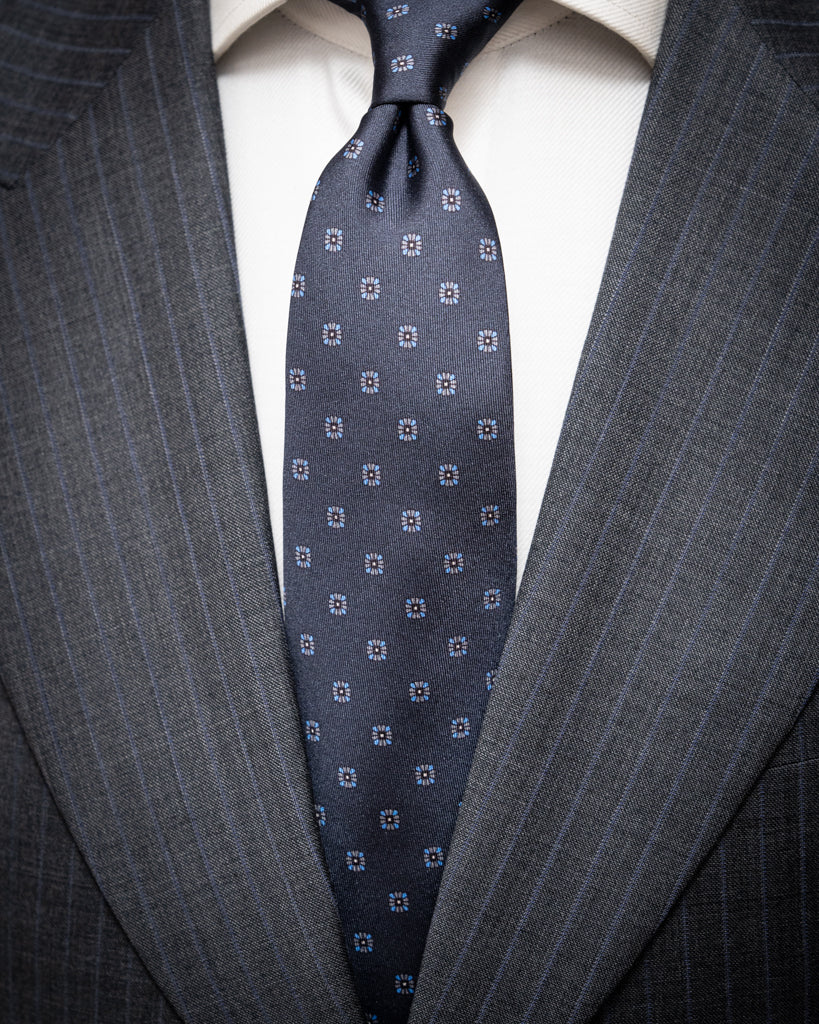 Bernini Lead Gray Pinstripe Suit