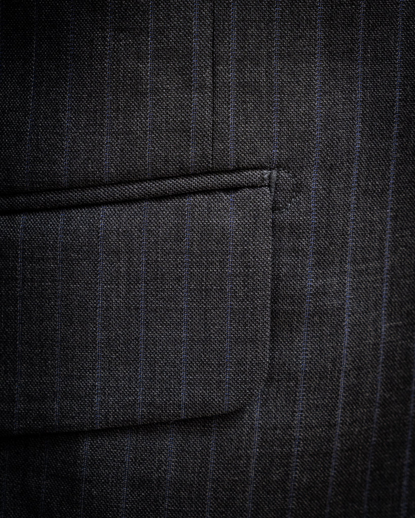 Bernini Lead Gray Pinstripe Suit
