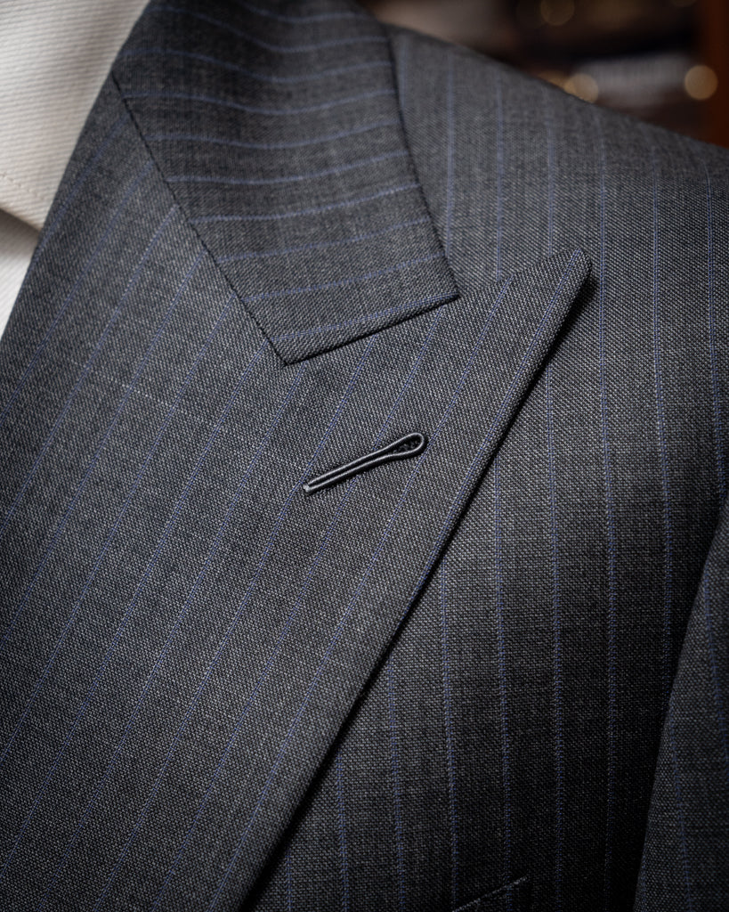 Bernini Lead Gray Pinstripe Suit