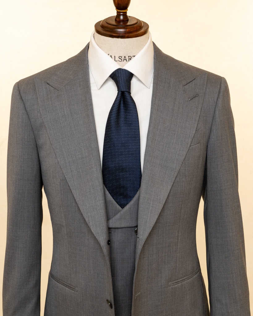 Abito Bernini Grigio Gesso con Gilet