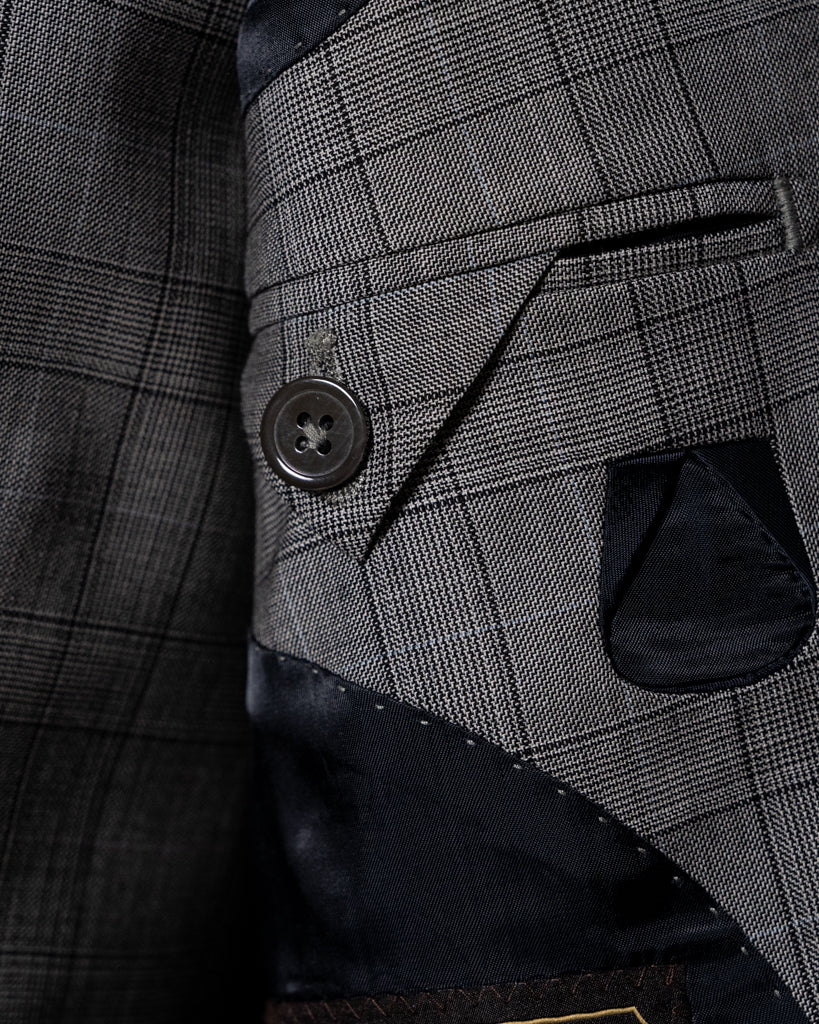 Abito Bernini Principe di Galles Grigio Chiaro con Gilet