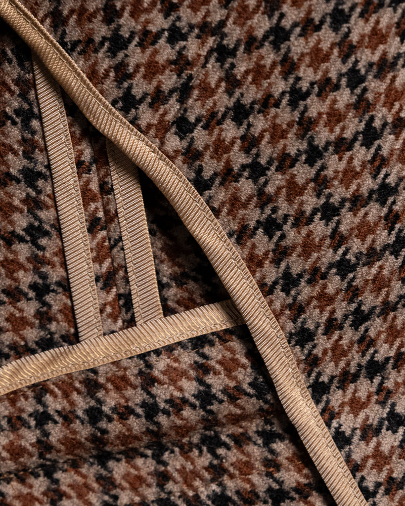 Bernini Unlined Brown Houndstooth Suit