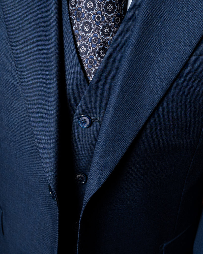 Abito Bernini Twill Blu Notte con Gilet