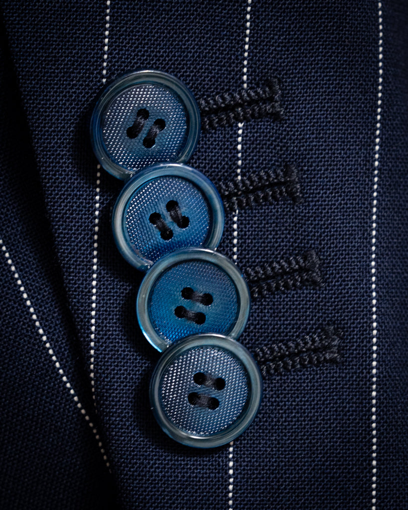 Cobalt Blue Pinstriped Canova Suit