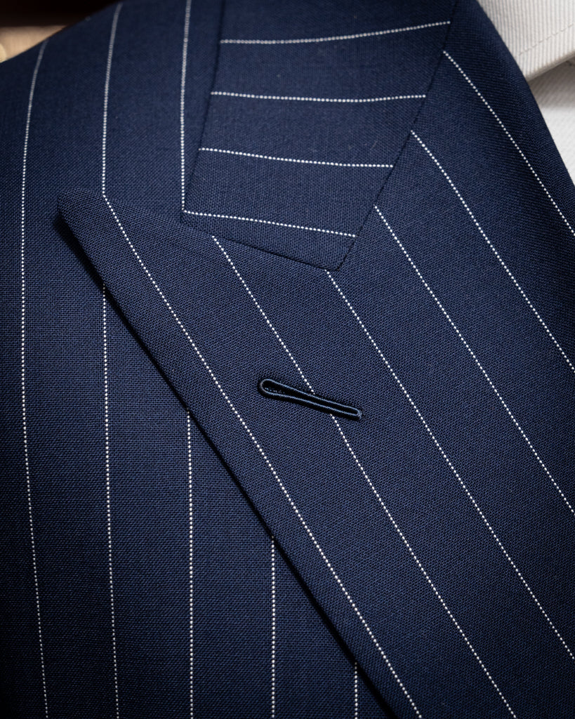 Cobalt Blue Pinstriped Canova Suit
