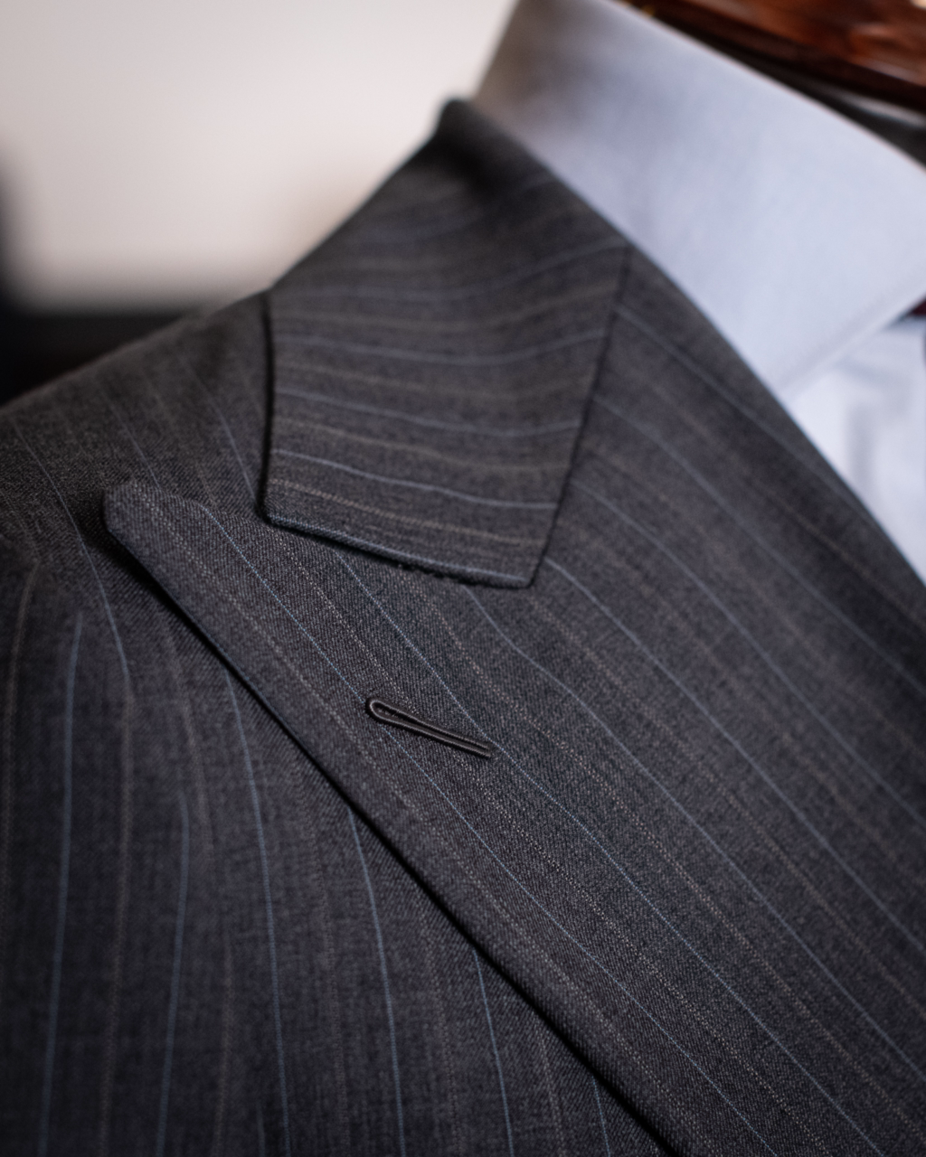 Canova Dark Grey Pinstripe Suit