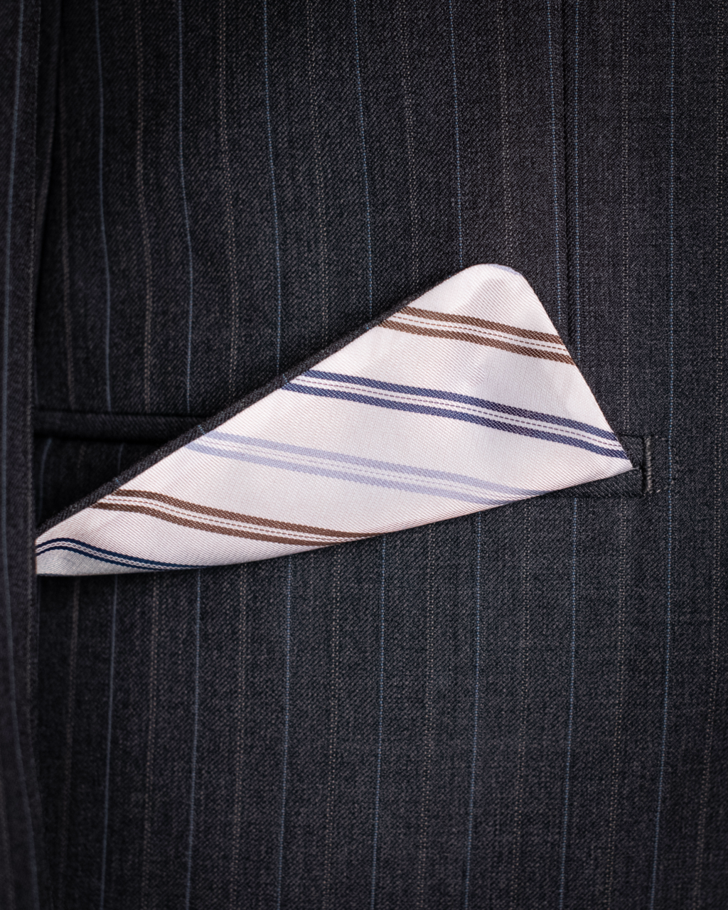 Canova Dark Grey Pinstripe Suit