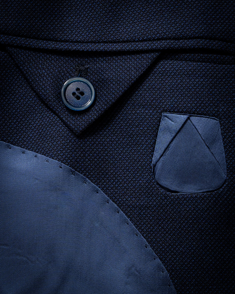 Abito Canova Hopsack Blu Scuro