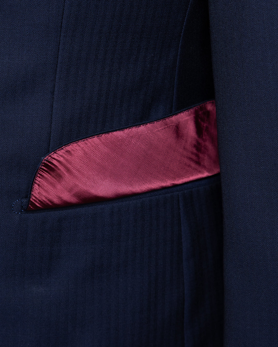 Abito Doppiopetto Perugino Blu Scuro Spinato