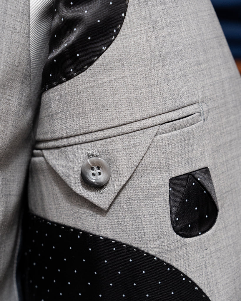 Giotto Natural Grey Suit with Vest