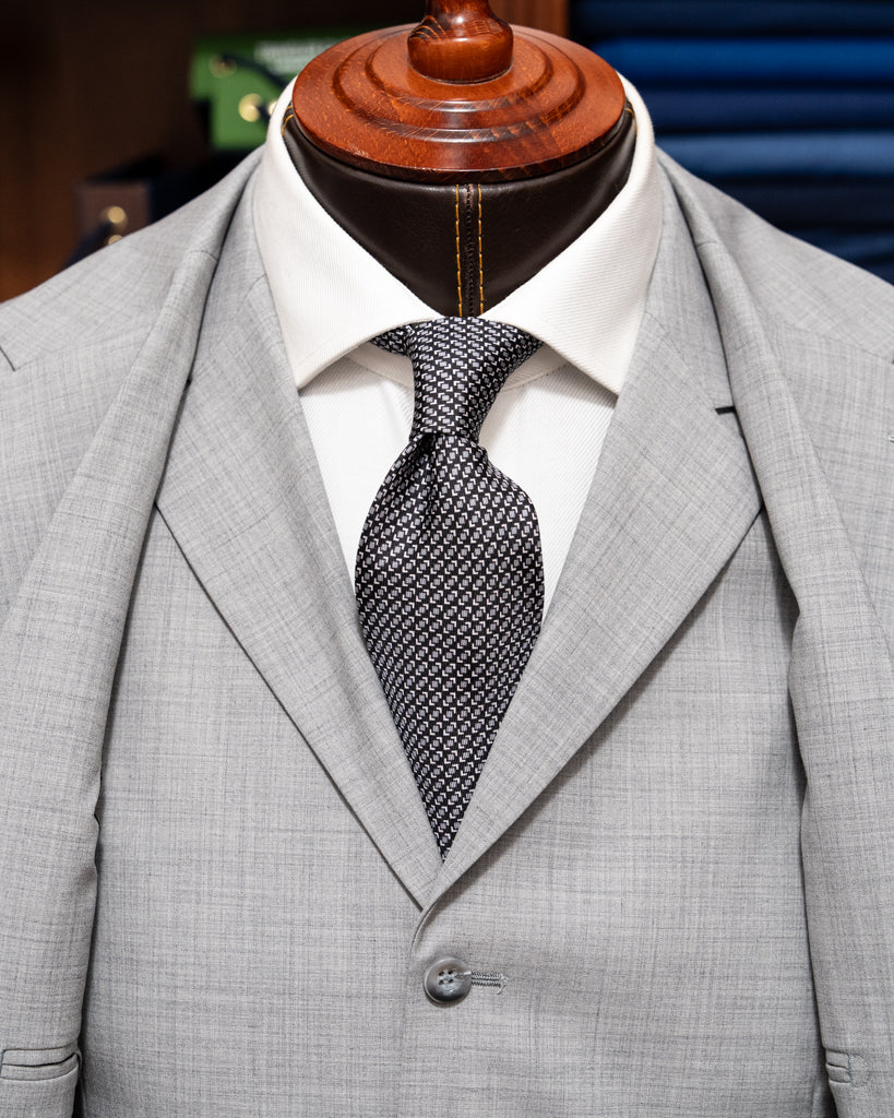 Giotto Natural Grey Suit with Vest