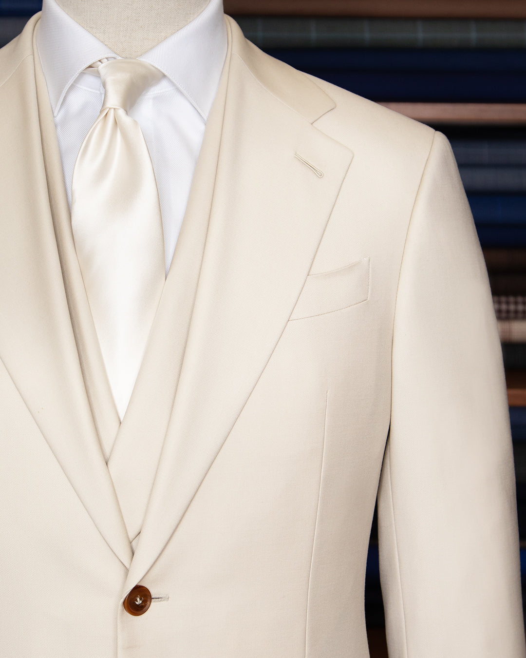 Abito Giotto Beige Biscotto con Gilet