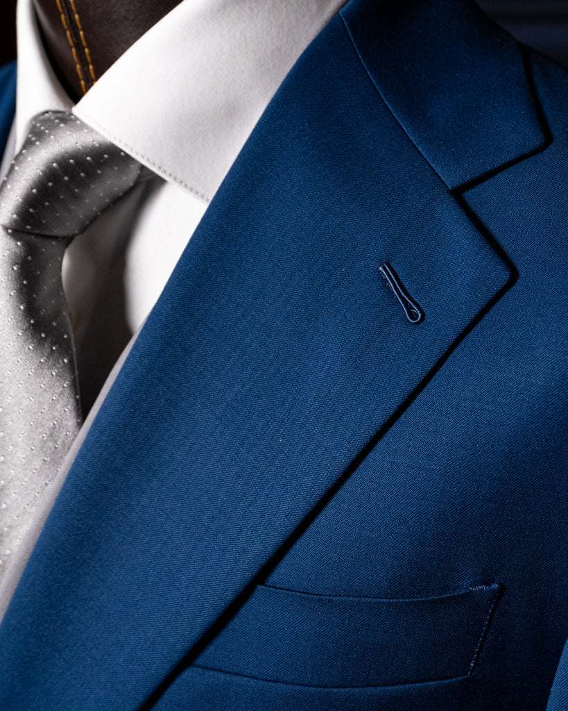 Abito Giotto Blu Capri con Gilet Argento