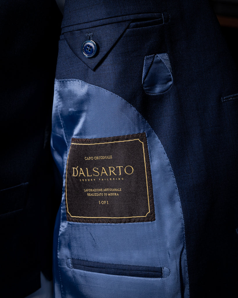 Abito Giotto Blu Cobalto Grafite con Gilet