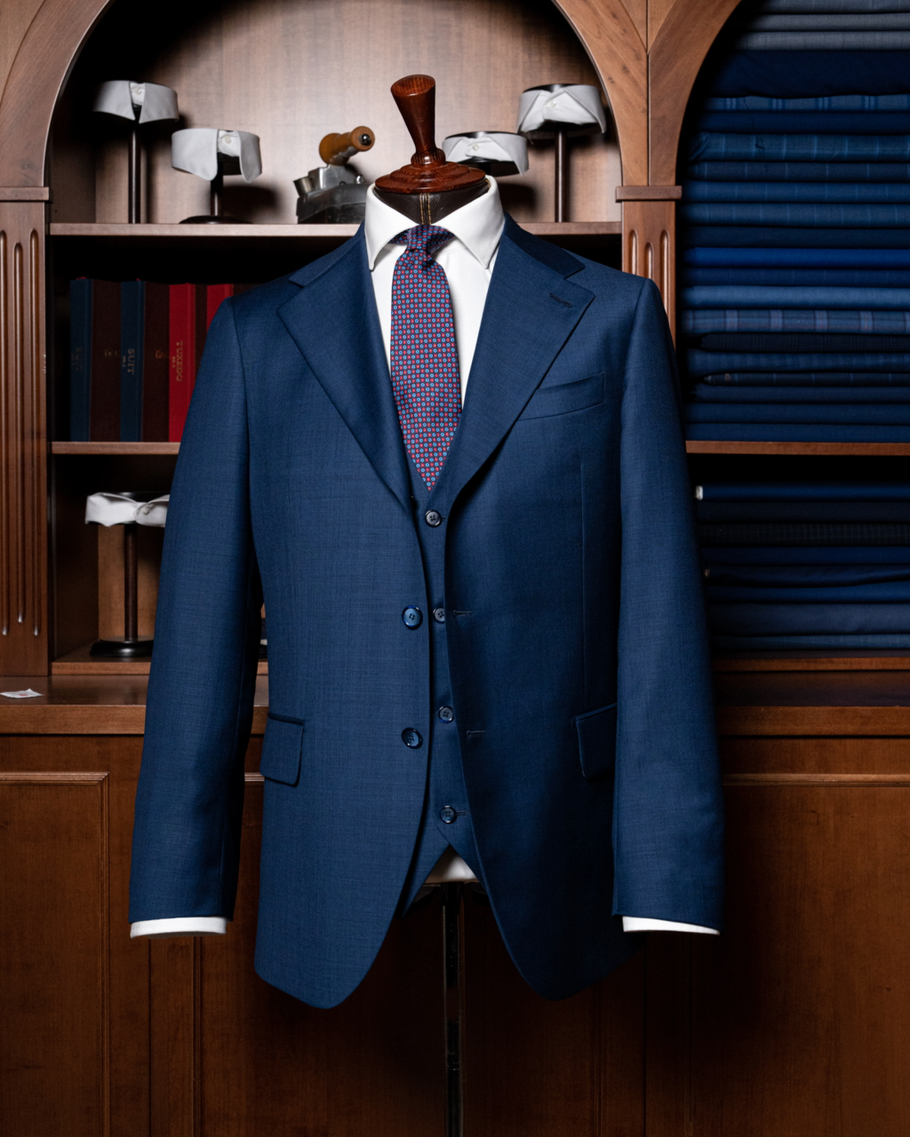 Abito Giotto Blu Notte Con Gilet