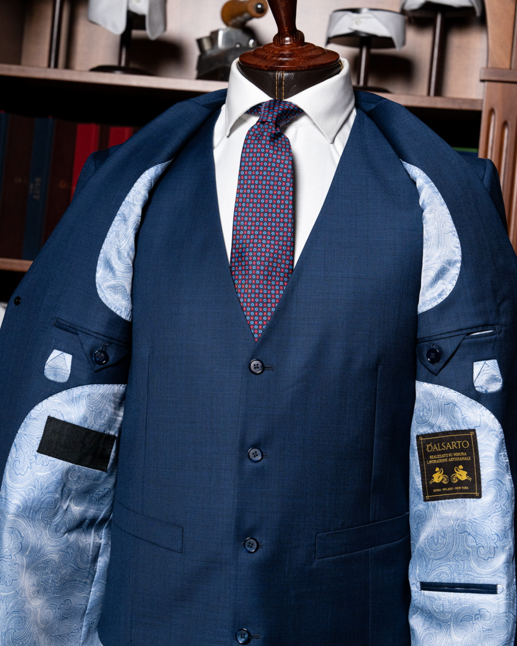 Abito Giotto Blu Notte Con Gilet