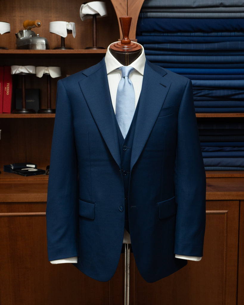 Abito Giotto Blu Pavone con Gilet