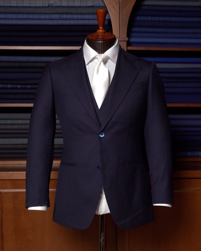 Abito Giotto Blu Petrolio Scuro con Gilet