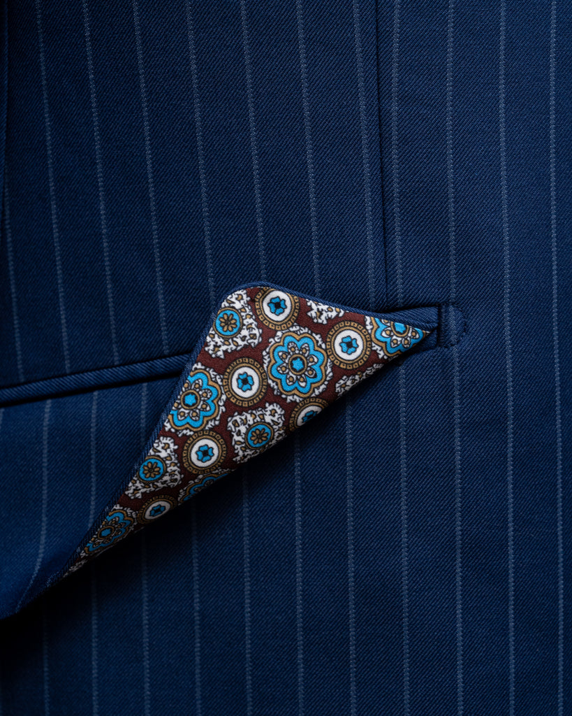 Giotto Royal Blue Pinstripe Suit