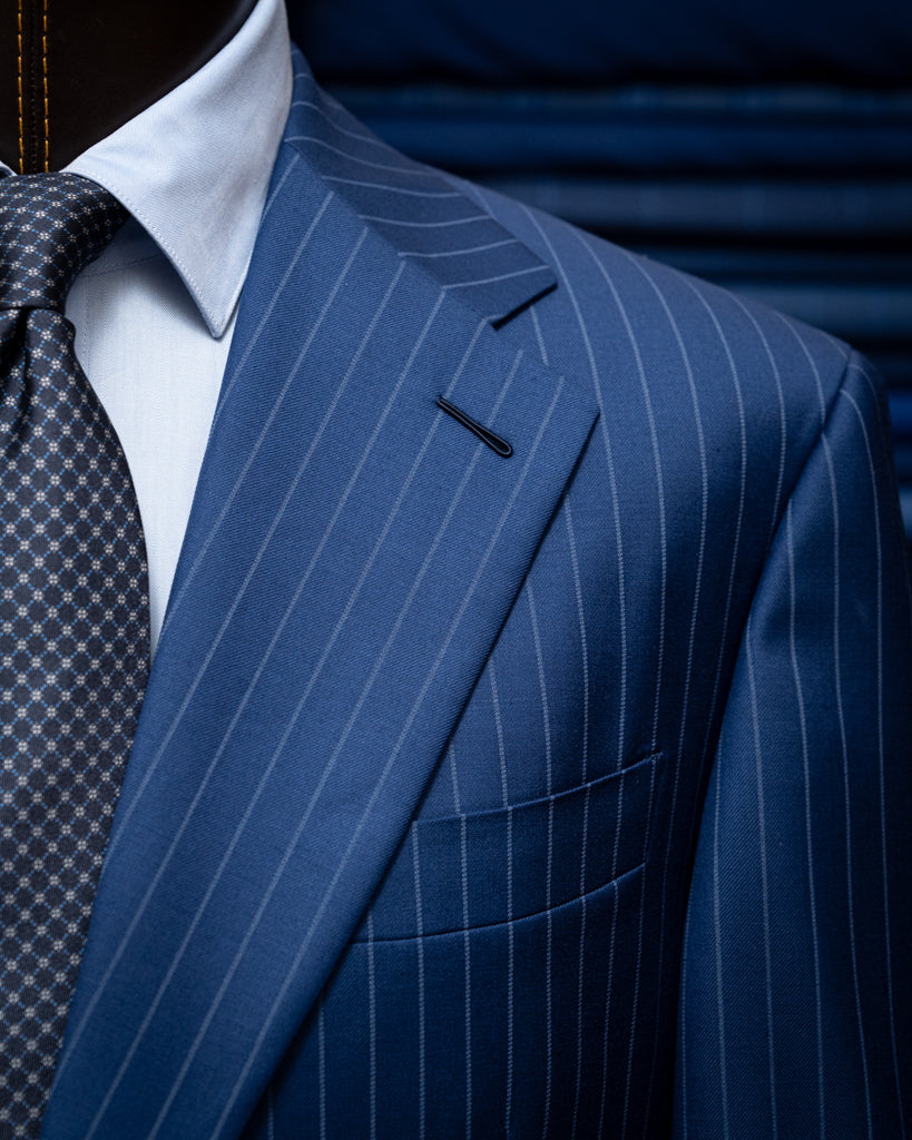 Giotto Royal Blue Pinstripe Suit