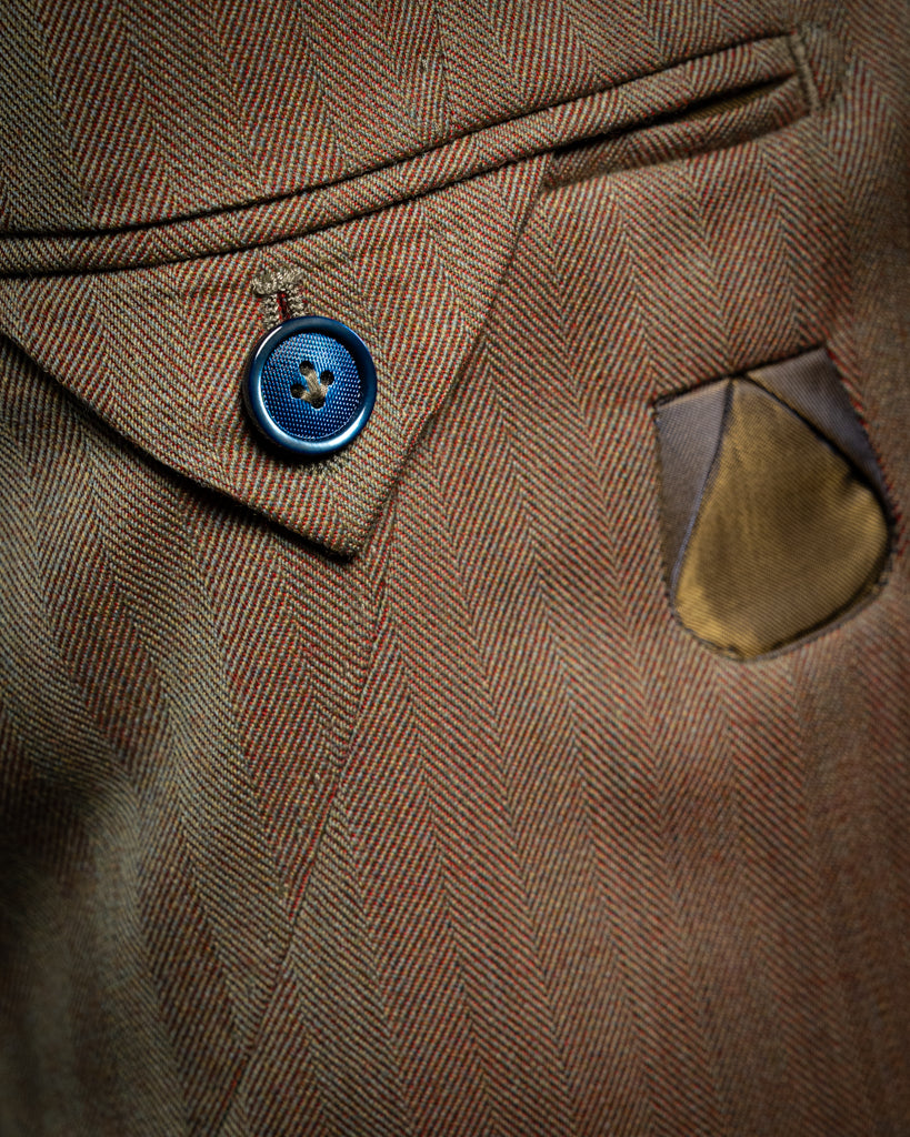 Giotto Solaro Red Herringbone Suit