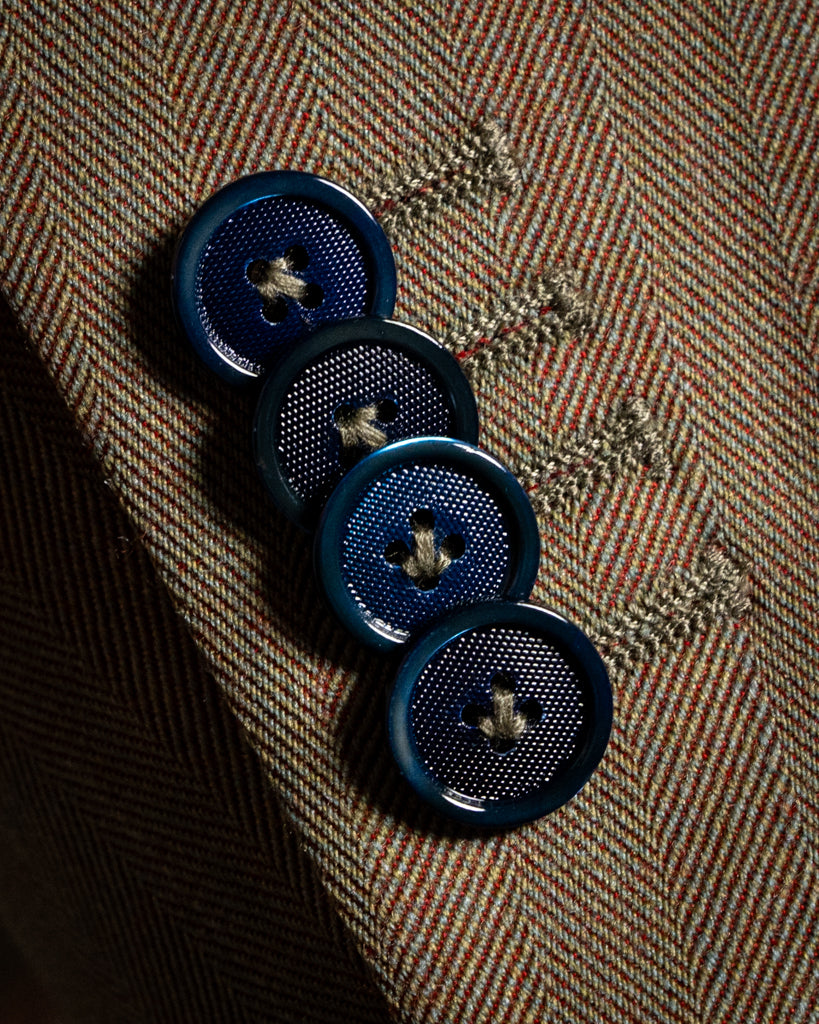 Giotto Solaro Red Herringbone Suit