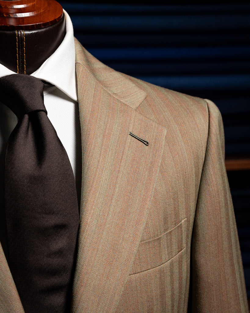 Giotto Solaro Red Herringbone Suit