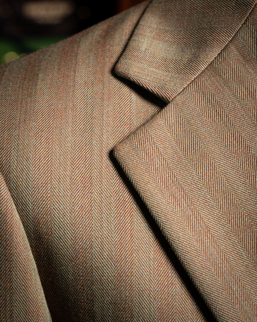 Giotto Solaro Red Herringbone Suit